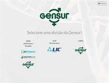 Tablet Screenshot of gensurbrasil.com.br